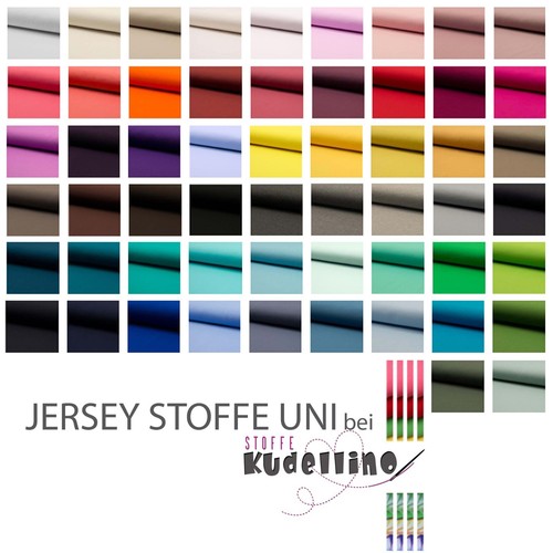 Premium jersey stoff - uni, |