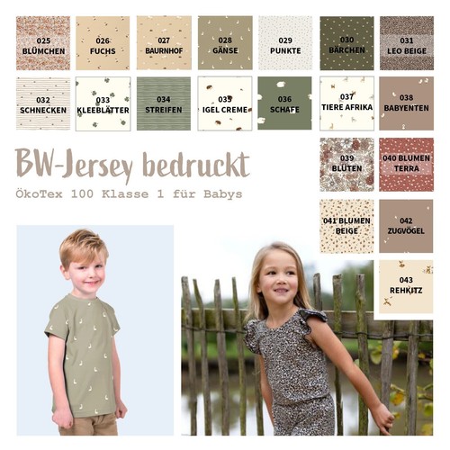 Baumwolljersey bedruckt