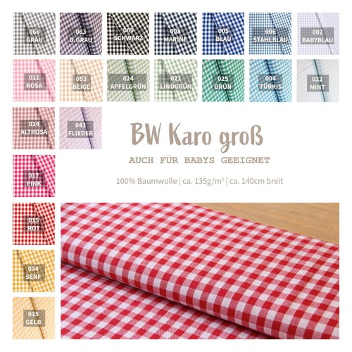 Baumwolle bedruckt karo - baumwolle,