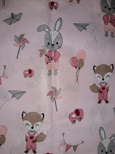 Baumwollstoff hase fuchs - hase,,